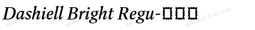 Dashiell Bright Regu字体转换
